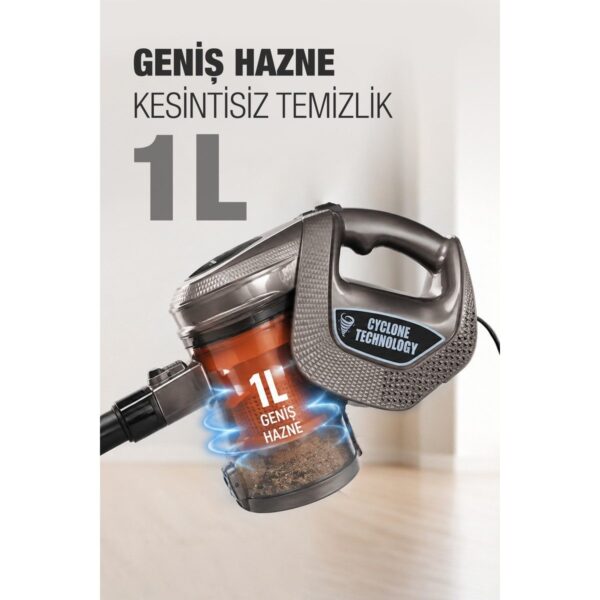 Fantom Provac P5000 Cyclonic Elektrik Süpürgesi Gri