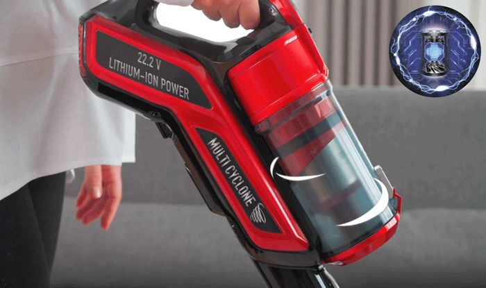 Fantom Quantum P2049 Dikey Şarjlı Süpürge - Kırmızı