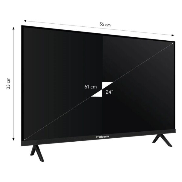 Fobem FM24EW3000F 24” 61CM Ekran Hd Dahili Uydu Alıcılı Ultra Ince Çerçeve Whale Os Android Smart Dled Tv