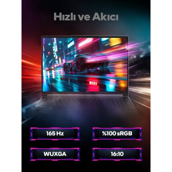 Game Garaj Slayer X5T-5050 C7 Intel Core I5 13500HX 16GB Ram 1tb SSD RTX5050 16″ Wuxga 165Hz IPS Freedos Oyuncu Laptop