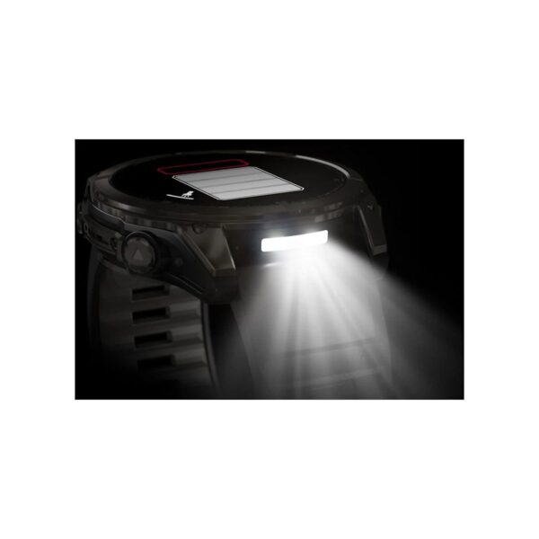 Garmin Fenix 8 – 51MM Amoled Sapphire Karbon Gri Dlc, Siyah/gri Silikon Kayışlı