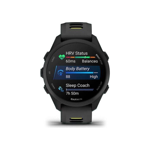 Garmin Forerunner 170 Music – Siyah, Siyah/amp Sarı Kayışlı