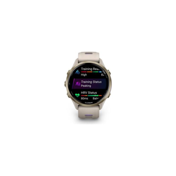 Garmin Forerunner 970 – Soft Gold Titanyum | Gri