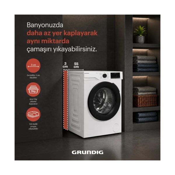 Grundig GWM 92014 RS 9 Kg Çamaşır Makinesi
