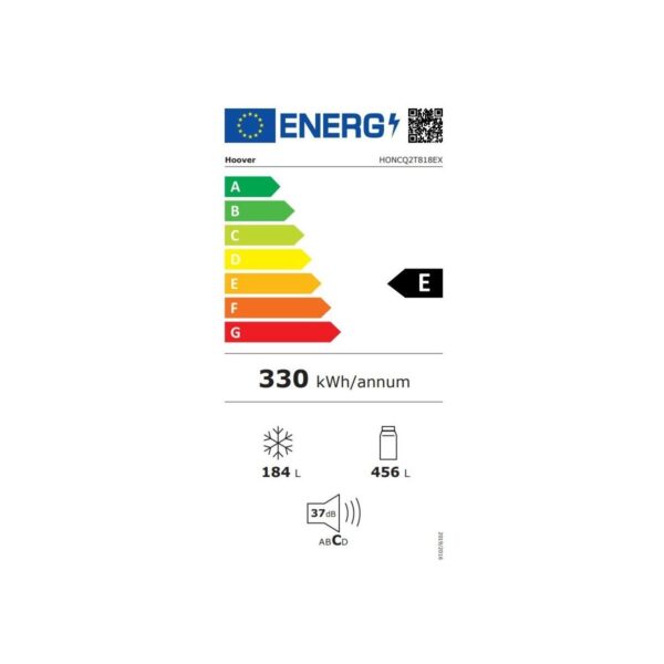 Hoover HONCQ2T818EX E Enerji Sınıfı 640 Lt Kombi Tipi No Frost Buzdolabı