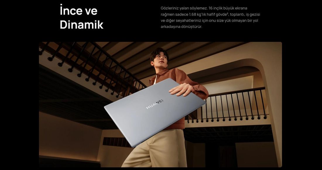 Huawei Matebook D16 2024 Intel Core i5 13420H 16GB 1TB SSD Windows 11 Home 16" IPS Taşınabilir Bilgisayar