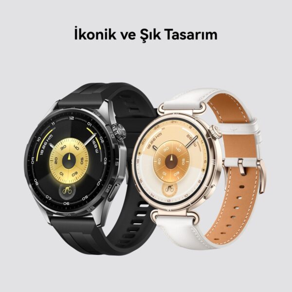 Huawei Watch GT 6 46 mm – (21 güne varan pil ömrü, Sağlık Takibi, Bisiklet Özelliği, iOS & Android Uyumlu)