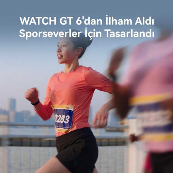 Huawei Watch GT Runner 2 Siyah Akıllı Saat, Nabız EKG HRV Takibi, Ultra Hassas Konumlandırma, Akıllı Maraton Modu, iOS Android Uyumlu, GT Serisi Spor Versiyonu