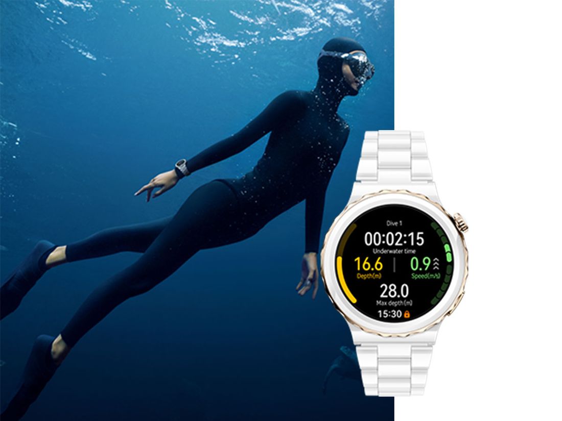 Huawei Watch GT3 Pro 43MM Seramik Kasa Akıllı Saat Modeli ile Spor ve Günlük Kullanım Uyumlu