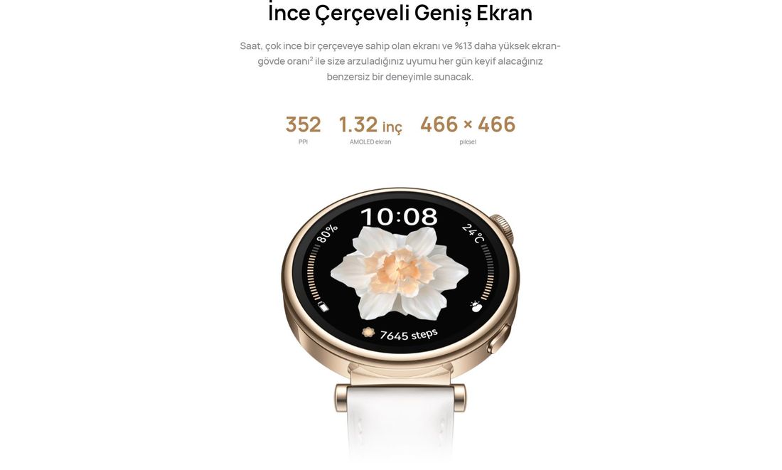 HUAWEI Watch GT4 41mm - Su Geçirmez Tasarım, Adımsayar ve Uyku Takibi ile Günlük Kullanıma Uygun