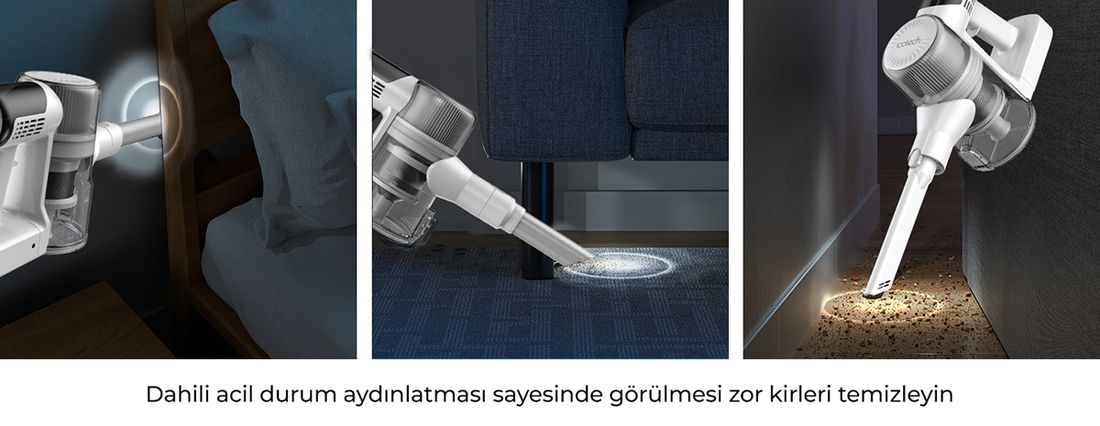 Icotech F30 Max 38KPA Greeneye Lazer Teknoloji Şarjlı Dikey Süpürge