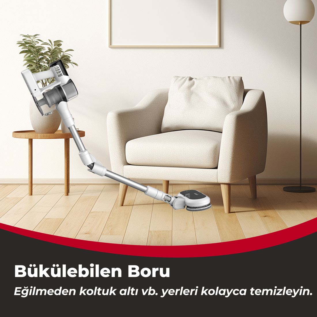 Icotech F30 Max 38KPA Greeneye Lazer Teknoloji Şarjlı Dikey Süpürge