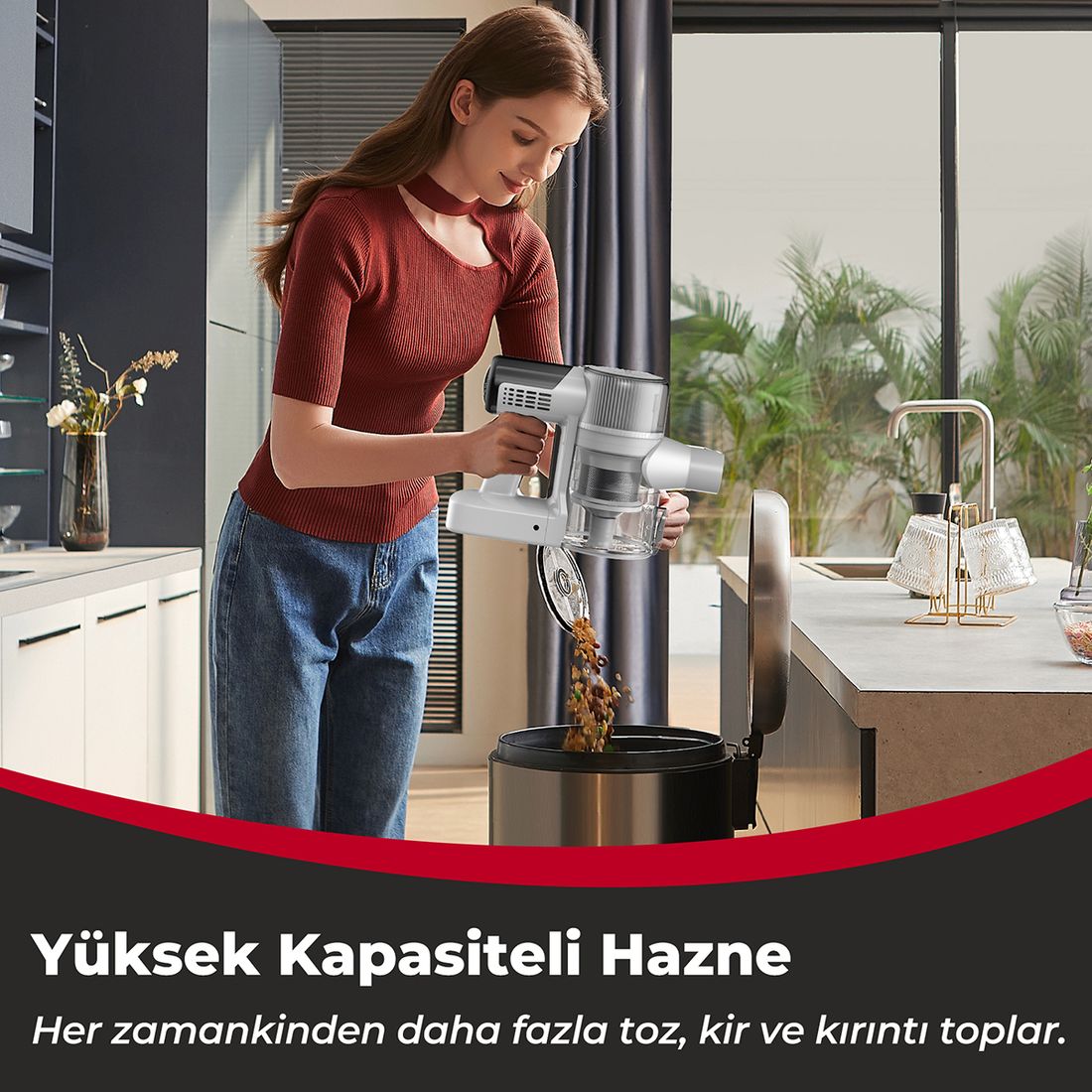 Icotech F30 Max 38KPA Greeneye Lazer Teknoloji Şarjlı Dikey Süpürge