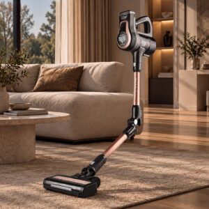 Karaca Power Up Pro 25 Watt Dik Süpürge Bakır Renk 0,6 Litre Toz Haznesi ile Güçlü Emiş Altın