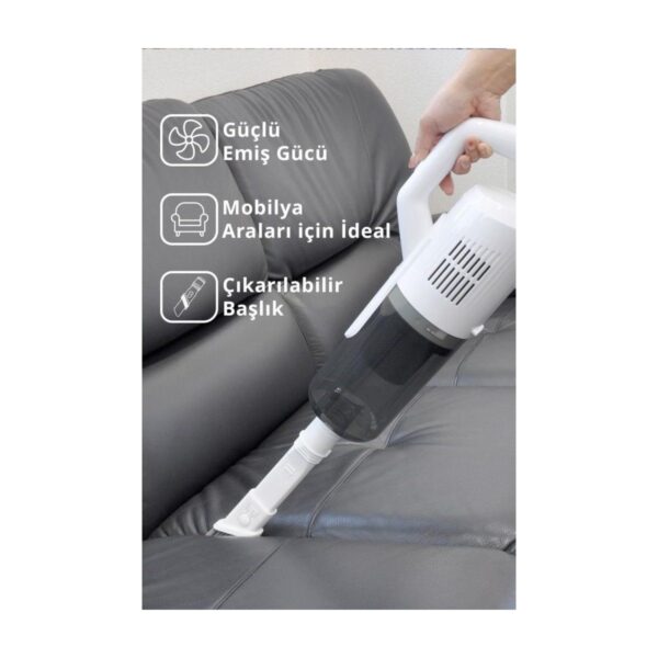 Kiwi KVC-4109 2’si 1 Arada Beyaz Dikey Elektrikli Süpürge 800 ml Toz Haznesi ile El Tipi Kullanım Özelliği