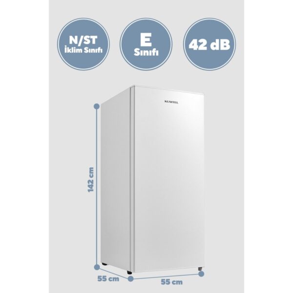 Kumtel 160L Dikey Derin Dondurucu 5 Çekmeceli E Enerji Sınıfı ile Sessiz Çalışma Özelliği HFR-160