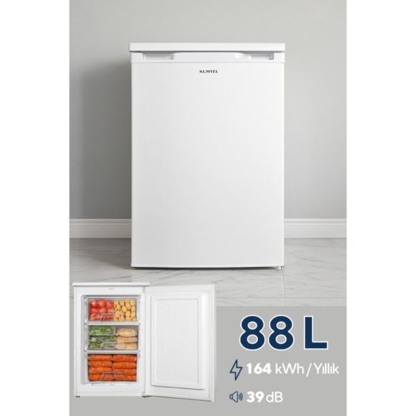 Kumtel 3 Çekmeceli Dikey Derin Dondurucu 88L HFR-100