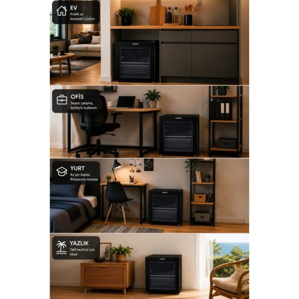 KUMTEL HMB-60 44 L Cam Kapılı Mini Buzdolabı (Minibar)