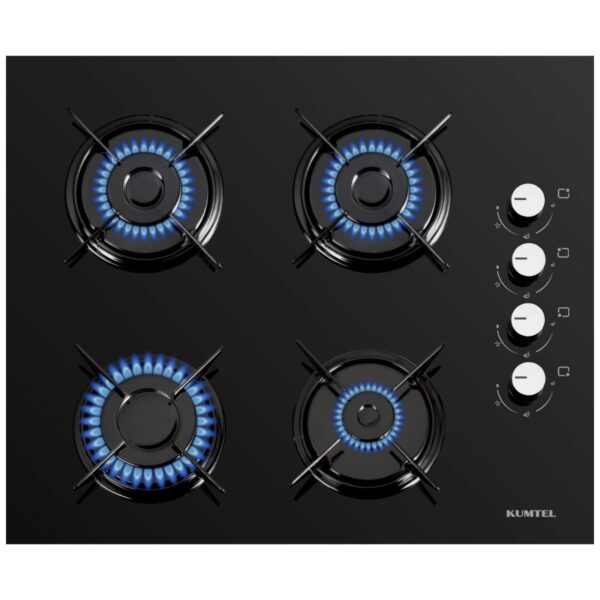 Kumtel Home Siyah Cam Ankastre Set (DA6-830 Davlumbaz + KO-40 TAHDF Ocak+ B66-S2 Fırın)