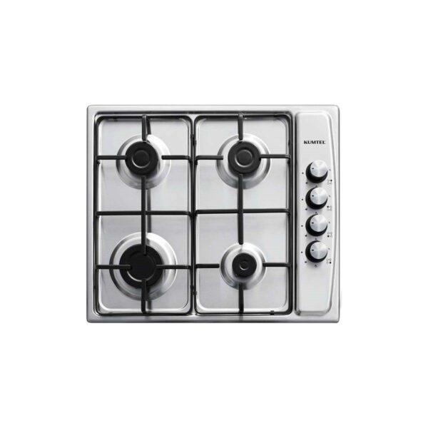 Kumtel Inox 2 Li Ankastre Set (Ocak-Aspiratör) 4 Gözü Gazlı Modern Mutfak Uyumlu