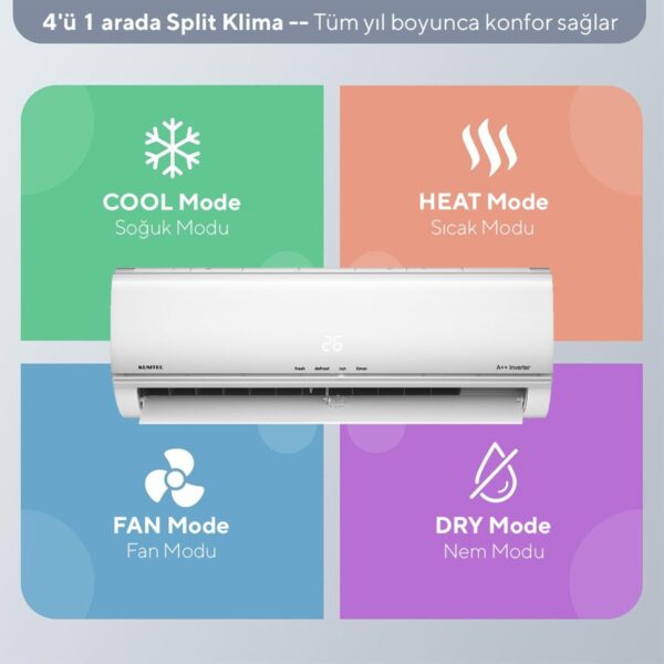 Kumtel Matsu KMSAC-12 A++ Inverter Duvar Tipi Split Klima (Montaj Dahil)