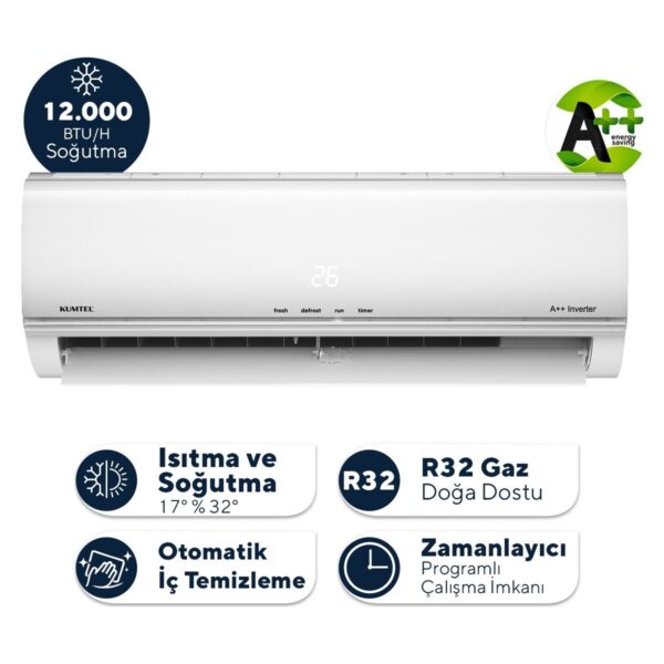 Kumtel Matsu KMSAC-12 A++ Inverter Duvar Tipi Split Klima (Montaj Dahil)