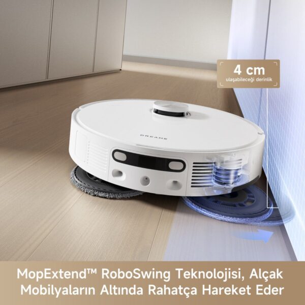 L10s Ultra Gen 2 Robot Süpürge Beyaz, 10.000Pa Emiş Gücü