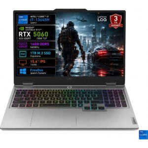 Lenovo Loq 15IRX10 83JE01BETR I7-13645HX 16GB 1tb SSD RTX5060 8gb Tgp 100W 15.6" IPS 144Hz Freedos Taşınabilir Bilgisayar HBCV0000FSIBXF