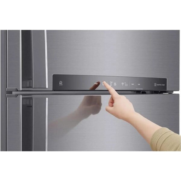 LG Çift Kapılı No-Frost Buzdolabı 506 lt E Enerji Sınıfı Geniş İç Hacim Özelliği GN-H702HLHU