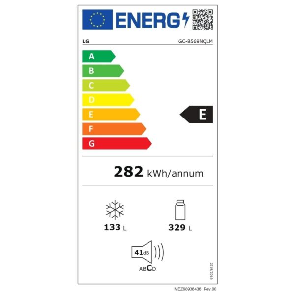 LG GC-B569NQLM E Sınıfı 462 Lt No Frost Çift Kapılı Buzdolabı ile Enerji Verimliliği