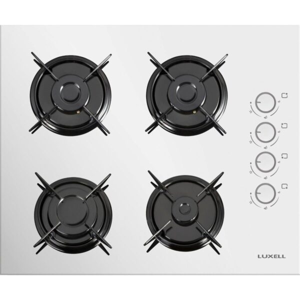 Luxell Optimum Aspiratörlü Beyaz Cam Ankastre Set