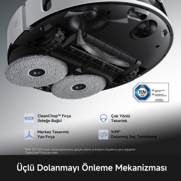 MOVA E50 Pro Ultra Robot Süpürge, 30000 PA Emiş Gücü, 3 Yıl Garanti