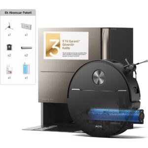 MOVA Z70 Ultra Roller Complete Robot Süpürge 36.000 Pa Emiş Gücü, 3 Yıl Garanti HBCV0000IUZ4DL