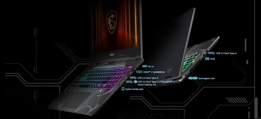 MSI CYBORG 15 B13WEKG-1096XTRNN Intel Core i7 13620H 16GB 1TB SSD RTX5050 Freedos 15.6" FHD Taşınabilir Bilgisayar