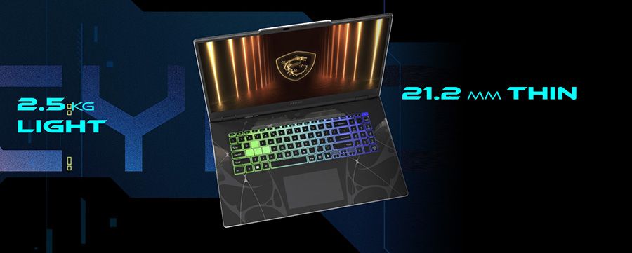 MSI CYBORG 17 B13WFKG-210XTR Intel Core i7 13620H 32GB 1TB SSD RTX5060 Freedos 17.3" FHD 144Hz Taşınabilir Bilgisayar