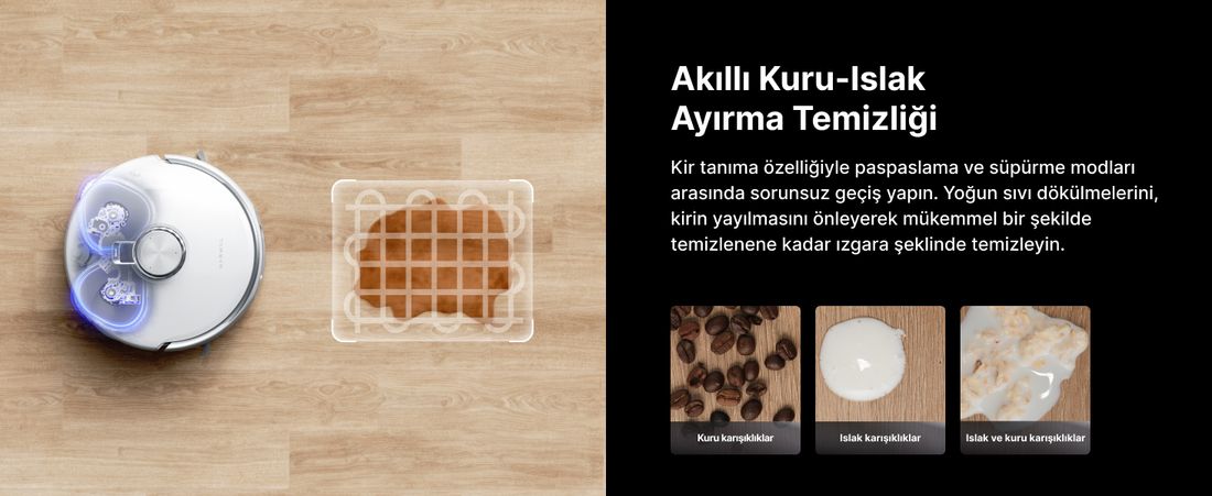 Narwal Freo Z10 Ultra Akıllı Robot Süpürge Gri 18.000PA Emiş Gücü Sert Zemin Kullanımı için