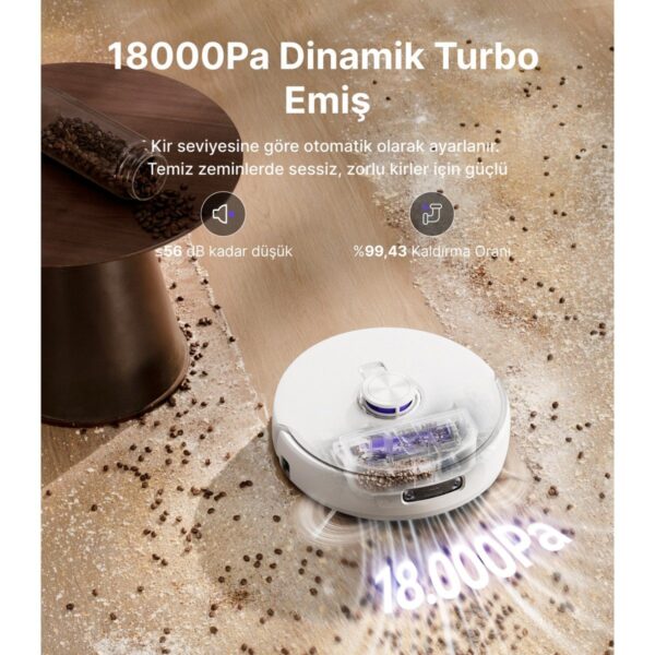 Narwal Freo Z10 Ultra Akıllı Robot Süpürge Gri 18.000PA Emiş Gücü Sert Zemin Kullanımı için