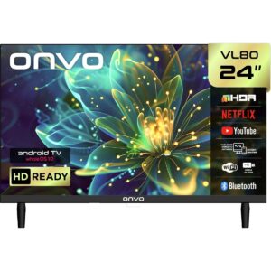 Onvo 24VL80F2HA 24'' 60 Ekran Uydu Alıcılı HD Ready WhaleOS LED TV (12V Uyumlu) HBCV0000EUL95I