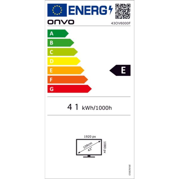 Onvo 43OV6000F 43″ 109 Ekran Smart LED TV Full HD Çözünürlük ve Dahili Uydu Alıcısı ile