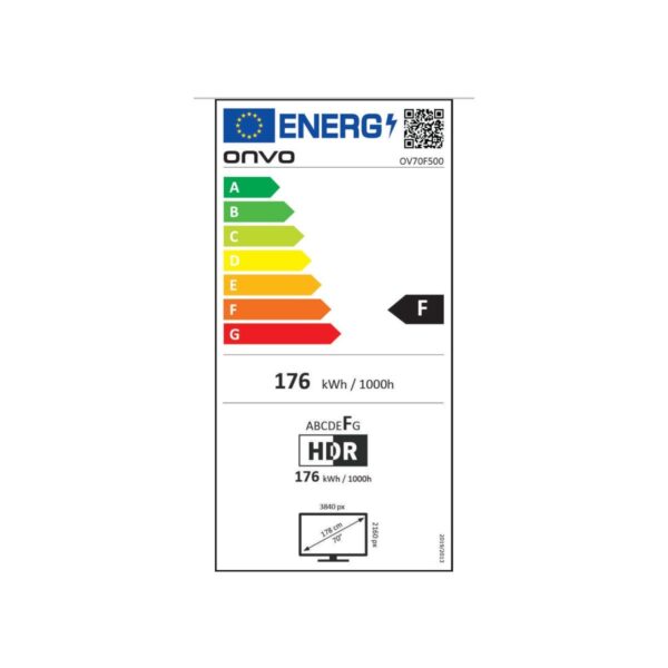 Onvo OV70F500 70″ 178 Ekran Uydu Alıcılı 4K Ultra HD Smart LED TV
