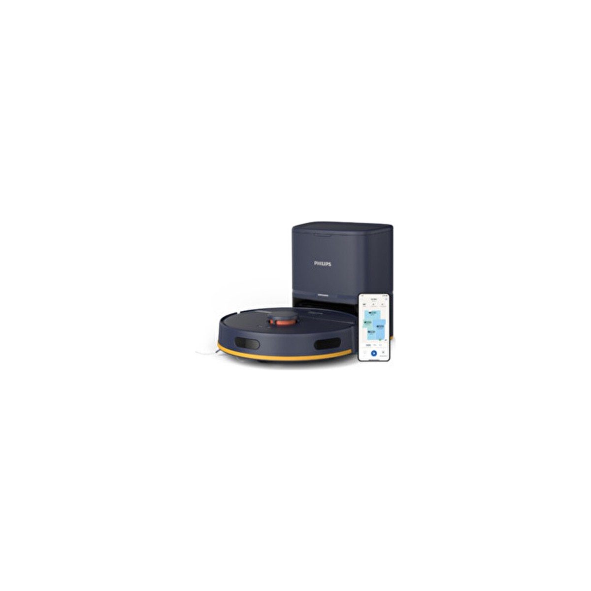 Philips 2000 Serisi Robot Süpürge Lacivert XU2100/15 Islak ve Kuru Temizlik ile Otomatik Boşaltma Özelliği HBCV0000AFC1XY