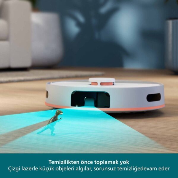 Philips 5000 Serisi Islak Kuru Robot Süpürge, Yüksek Emiş Gücü, Uzun Çalışma Süresi, HomeRun, Lazer Teknolojisi, Beyaz, XU5000/20