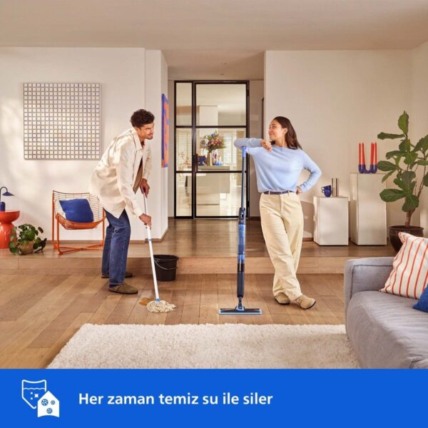 Philips 5000 Serisi OneUp Elektrikli Mop, 360° başlık ile zahmetsiz kullanım, (XV5113/01)