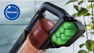 Philips 6000 Serisi Kablosuz Dik Süpürge XC6452/10, Turbo Başlık ve Toz Haznesi ile Güçlü Emiş