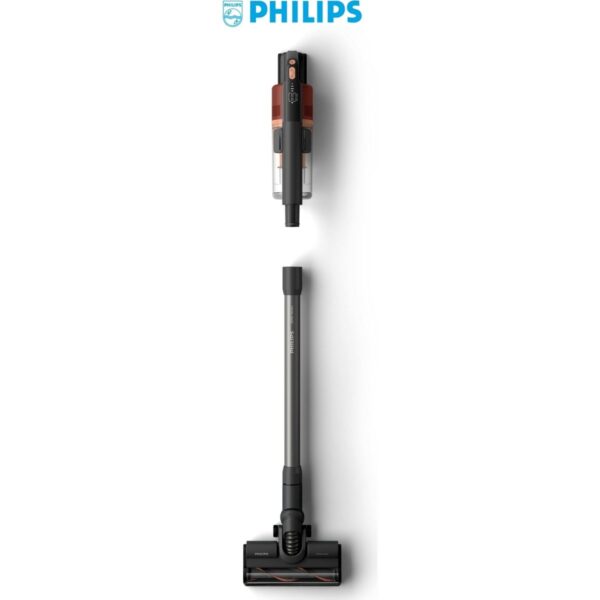 Philips 6000 Serisi Kablosuz Dik Süpürge XC6452/10, Turbo Başlık ve Toz Haznesi ile Güçlü Emiş