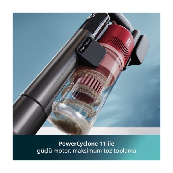 Philips 6000 Serisi Kablosuz Dikey Süpürge, PowerCyclone 11, 64 Dakika Kullanım Süresi, XC6552/01