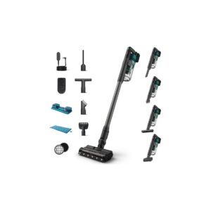 Philips 6000 Serisi Kablosuz Dikey Süpürge, PowerCyclone 11, Aqua Modül ile Kolay Mop, TriActive, XC6557/01 HBCV00007T7VAT