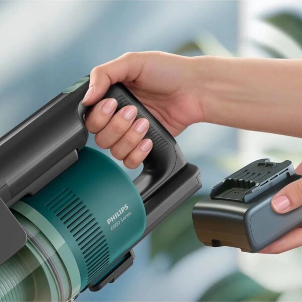 Philips 6000 Serisi Kablosuz Dikey Süpürge, PowerCyclone 11, Aqua Modül ile Kolay Mop, TriActive, XC6557/01