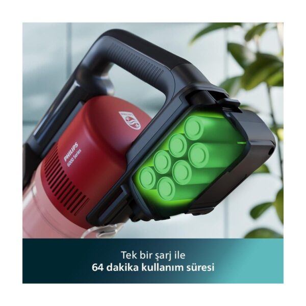 Philips 6000 Serisi Kablosuz Dikey Süpürge, Powercyclone 11 (XC6552/01) ve Philips Orijinal Yedek Filtre – Kablosuz Süpürge 6000, 7000 ve 8000 Serisi ile Uyumlu (XV1681/01)