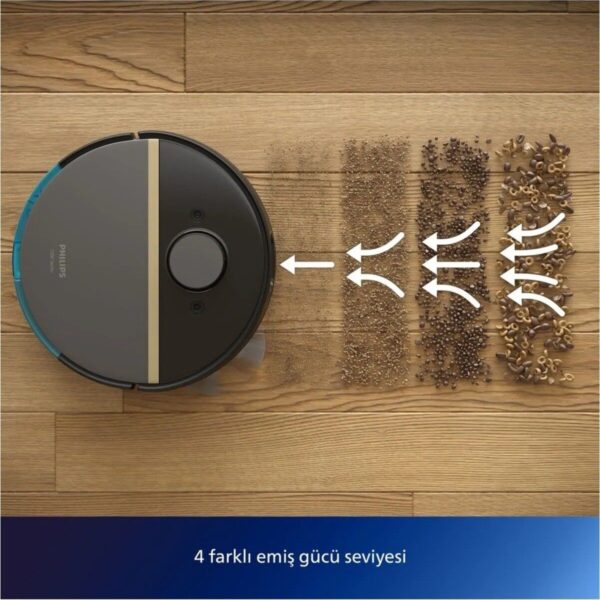 Philips 7000 Islak Kuru Robot Süpürge XU7100/01 5000 Pa Emiş Gücü ile Düz Zemin Temizliği XU7100/01